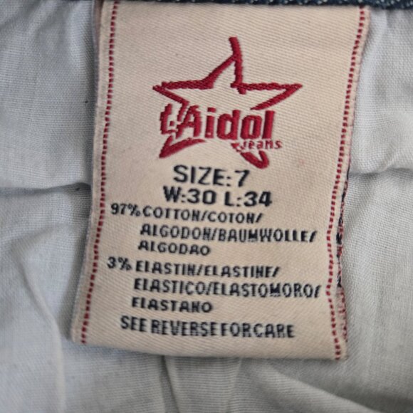 Vintage LA Idol USA Boot Cut Denim Jeans Size 30/34 - Picture 11 of 16